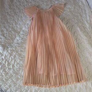 Pink flutter sleeve Gap dress